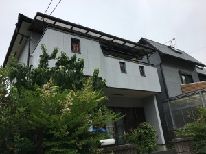 橿原市一戸建て外壁塗り替え工事