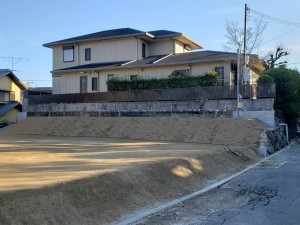 奈良県奈良市百楽園２丁目擁壁造成工事