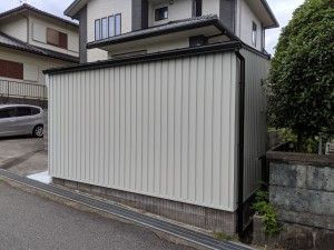 生駒郡三郷町木造オーダー倉庫ガレージ